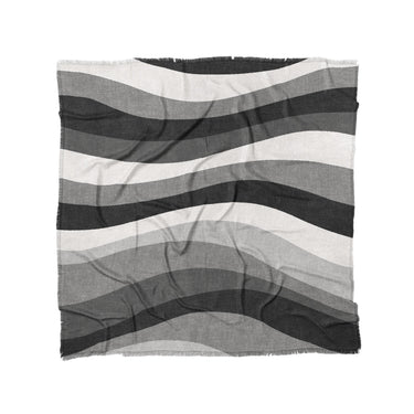 Sinuous Grey Monochrome in Full/Queen (88" x 88") Size