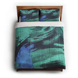 Tethys Navy & Seafoam in Full/Queen (88" x 88") Size