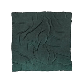 Keanu Watercolor Deep Teal Ombre in Full/Queen (88" x 88") Size