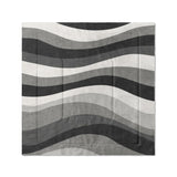 Sinuous Grey Monochrome in Full/Queen (88" x 88") Size