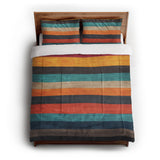 Brush Stripes Multicolor in Full/Queen (88" x 88") Size