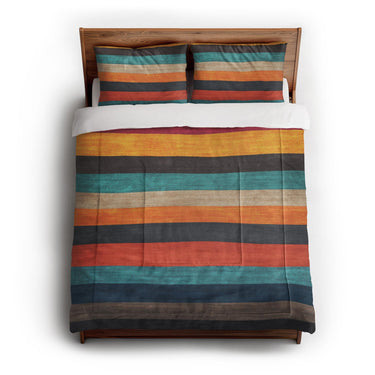 Brush Stripes Multicolor in Full/Queen (88" x 88") Size