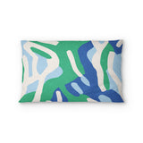 Leonardo Blue Green Standard - cotton - White Backing