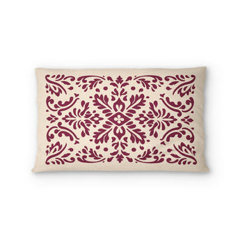 Floranna Ivory & Wine Standard - cotton - White Backing