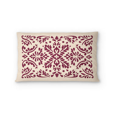 Floranna Ivory & Wine Standard - cotton - White Backing