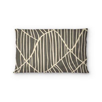 Paxton Black Taupe Standard - cotton - White Backing