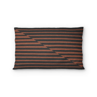 Euclid Black & Rust Standard - cotton - White Backing