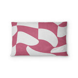 Twyla Checkered Fuchsia Standard - cotton - White Backing