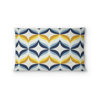 Jasper Blue & Gold Standard - cotton - White Backing