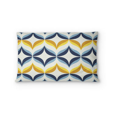 Jasper Blue & Gold Standard - cotton - White Backing