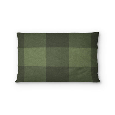 Buffalo Plaid Dark Olive Standard - cotton - White Backing