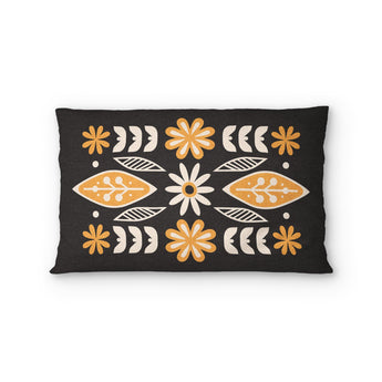 Topanga Black & Yellow Standard - cotton - White Backing