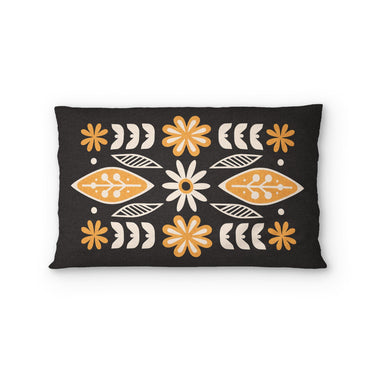 Topanga Black & Yellow Standard - cotton - White Backing