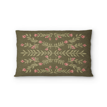 Flamingo Friends Sage Green Standard - cotton - White Backing