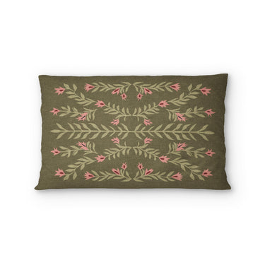 Flamingo Friends Sage Green Standard - cotton - White Backing