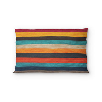 Brush Stripes Multicolor Standard - cotton - White Backing