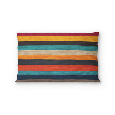 Brush Stripes Multicolor Standard - cotton - White Backing