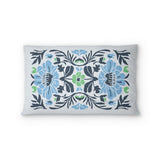 Corriana Blue & Green Standard - cotton - White Backing