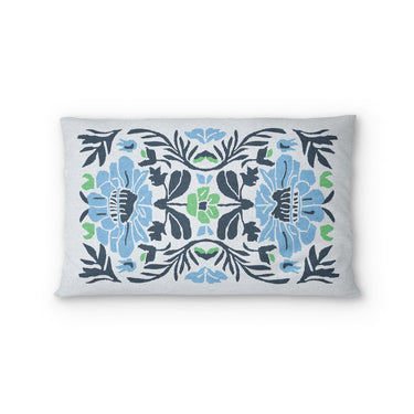 Corriana Blue & Green Standard - cotton - White Backing