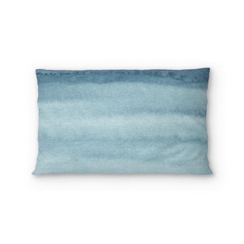 Jacinda Watercolor Blue Ombre Standard - cotton - White Backing