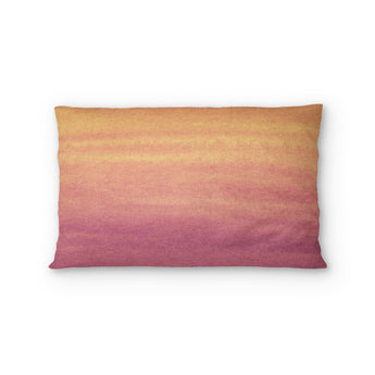 Imogen Watercolor Orange & Purple Ombre Standard - cotton - White Backing