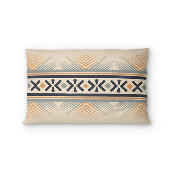 Loxcie Ivory & Blue Standard - cotton - White Backing