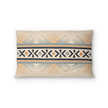 Loxcie Ivory & Blue Standard - cotton - White Backing