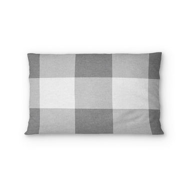 Buffalo Plaid Light Grey Standard - cotton - White Backing