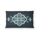 Fenwick Navy & Green Standard - cotton - White Backing
