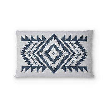 Reyno Navy & Stone Standard - cotton - White Backing