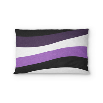 Sinuous Purple Monochrome Standard - cotton - White Backing