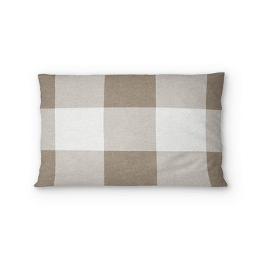 Buffalo Plaid Light Cedar Brown Standard - cotton - White Backing