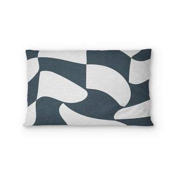 Twyla Checkered Navy Standard - cotton - White Backing