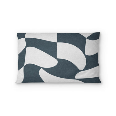 Twyla Checkered Navy Standard - cotton - White Backing
