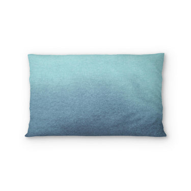 Kieran Watercolor Teal Ombre Standard - cotton - White Backing