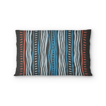 Delsin Blue & Black Standard - cotton - White Backing