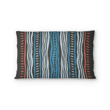 Delsin Blue & Black Standard - cotton - White Backing