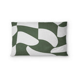 Twyla Checkered Army Green Standard - cotton - White Backing