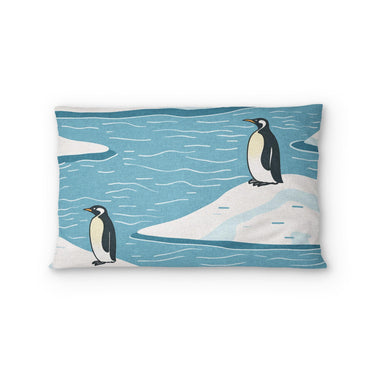 Arctic Penguins Standard - cotton - White Backing