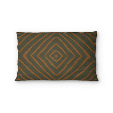 Terlingua Olive & Terracotta Standard - cotton - White Backing