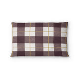 Wallace Plaid Maroon & Gold Standard - cotton - White Backing