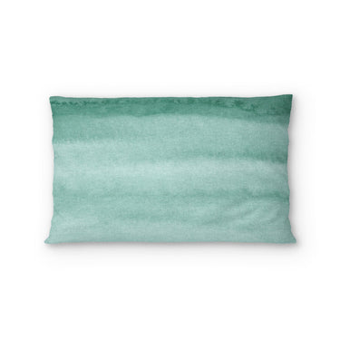 Jacinda Watercolor Teal Ombre Standard - cotton - White Backing
