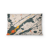 Jason Dark Teal & Orange Standard - cotton - White Backing