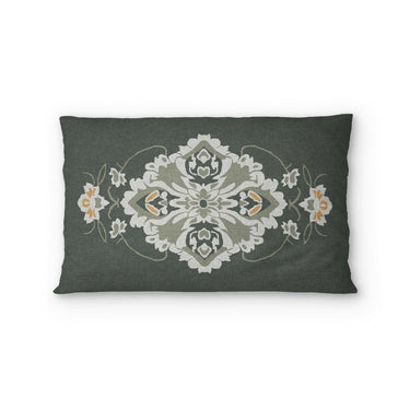 Fenwick Green & Orange Standard - cotton - White Backing