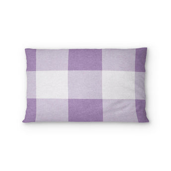 Buffalo Plaid Lilac Standard - cotton - White Backing