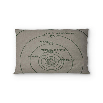 Solar System Taupe & Forest Standard - cotton - White Backing
