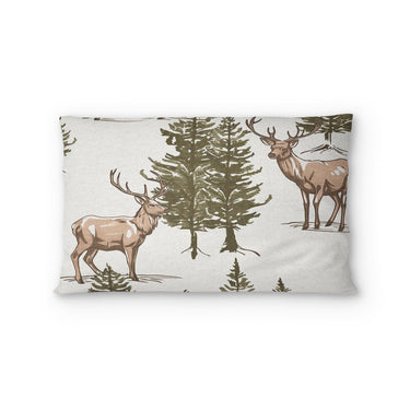 Forest Deer Standard - cotton - White Backing