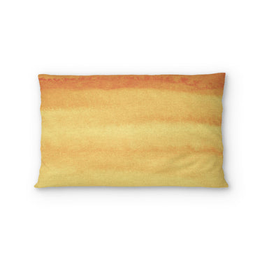 Jacinda Watercolor Fire Orange Ombre Standard - cotton - White Backing