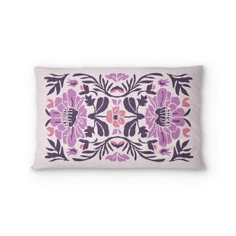 Corriana Pink & Purple Standard - cotton - White Backing