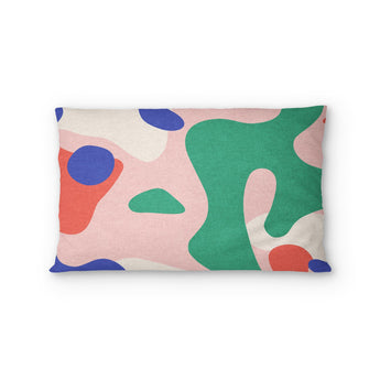 Concetta Pink Green & Purple Standard - cotton - White Backing